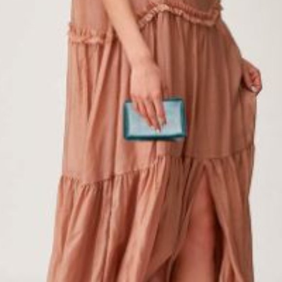 Spectacular, Iconic Mark Cross GRACE Box Bag Clutch, EUC, Blue with Dust Bag - Picture 15 of 15